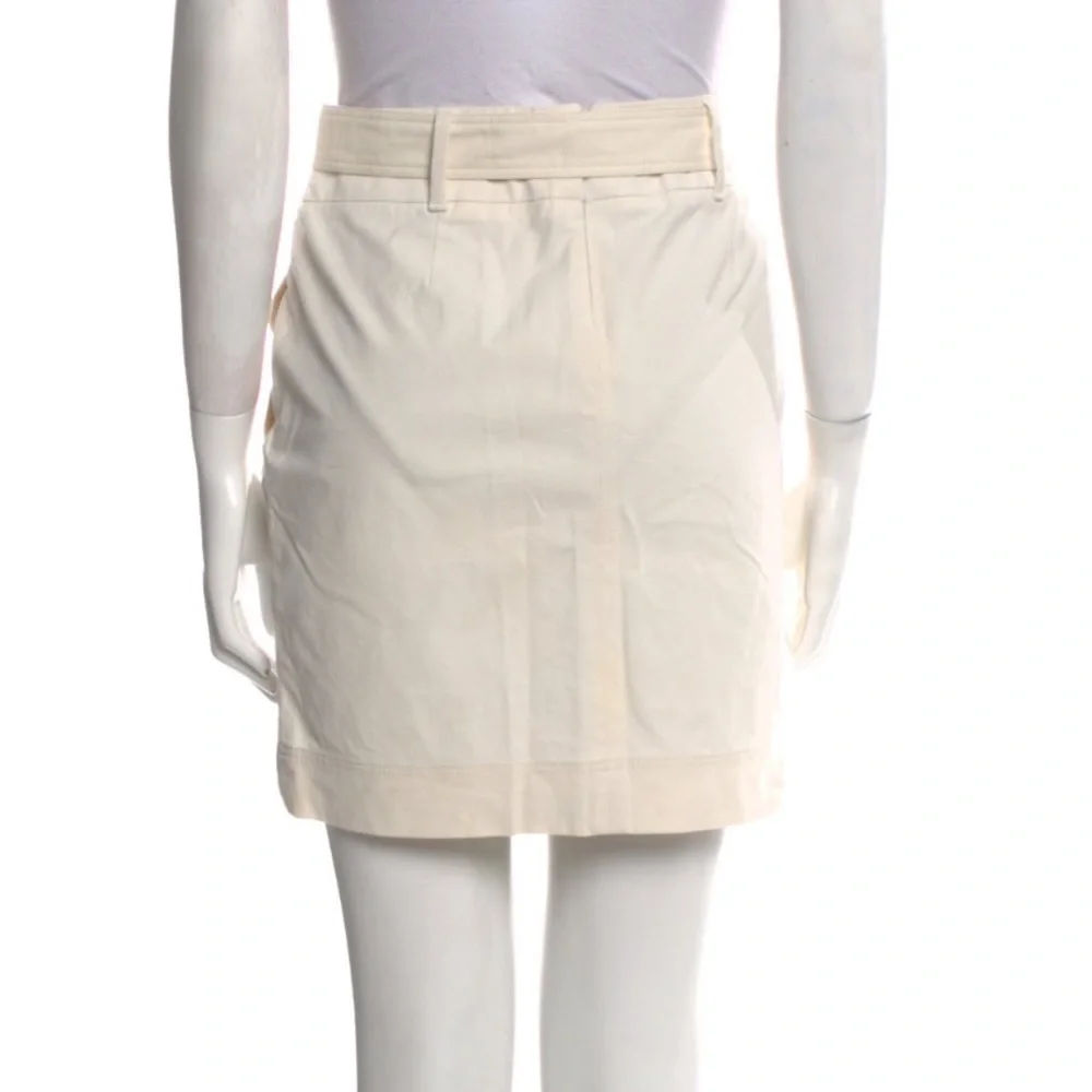 Gucci ivory/white belted bamboo skirt - Picture 3 of 13